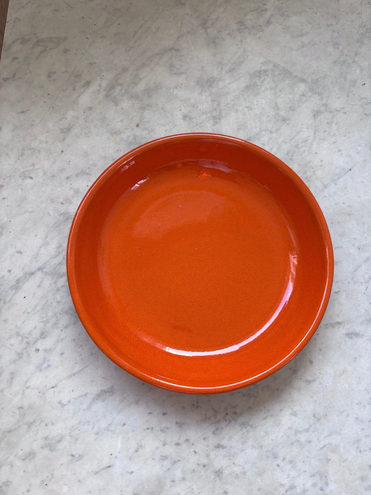 Medium serving plate orange